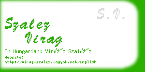 szalez virag business card